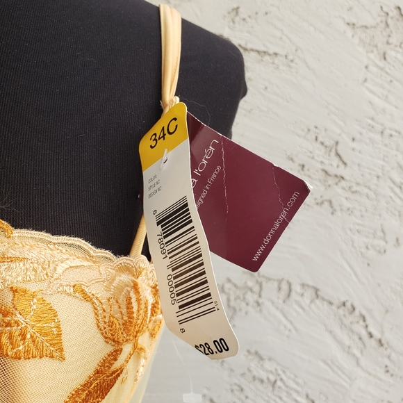 Donna L'oren orange demi bra NWT 34C - Picture 2 of 3